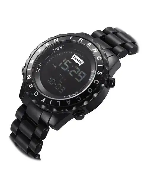 中性 黑色塑胶大表盘电子表