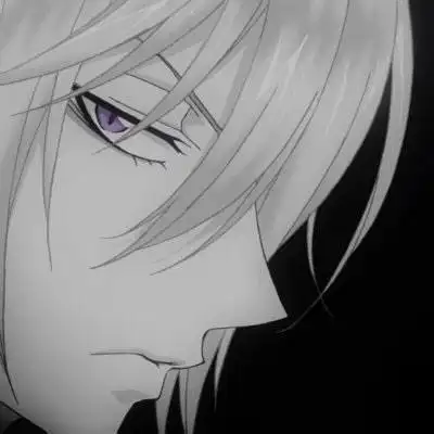 黑白丧系动漫男头像 男生丧系黑暗压抑头像