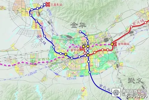金华轨道交通2号线金武永东最快将于年底获批,贯通江北江南主要商业