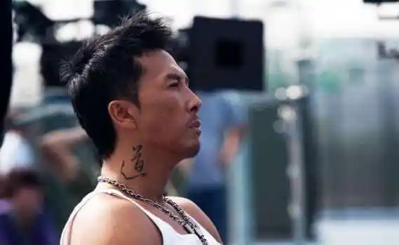 谁有特殊身份里面甄子丹那个道字纹身的原图是什么字体的