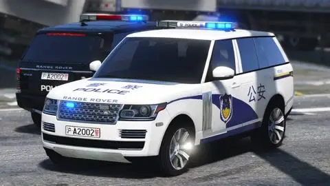 【小辉哥】248 gta5 mod 路虎揽胜上海警车
