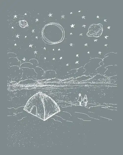 手绘相册封面|插画|创作习作|淡淡的时间 - 原创作品 - 站酷 (zcool)