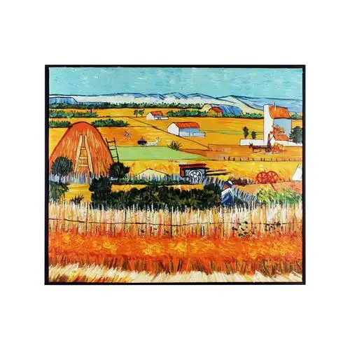 油画梵高丰收墙上挂画客厅装饰画手绘抽象成品油画