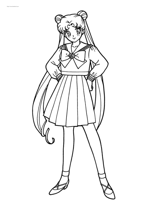 美少女战士涂色图片大全(二)[70p]_卡通动漫简笔画(涂色图片)_宝宝吧