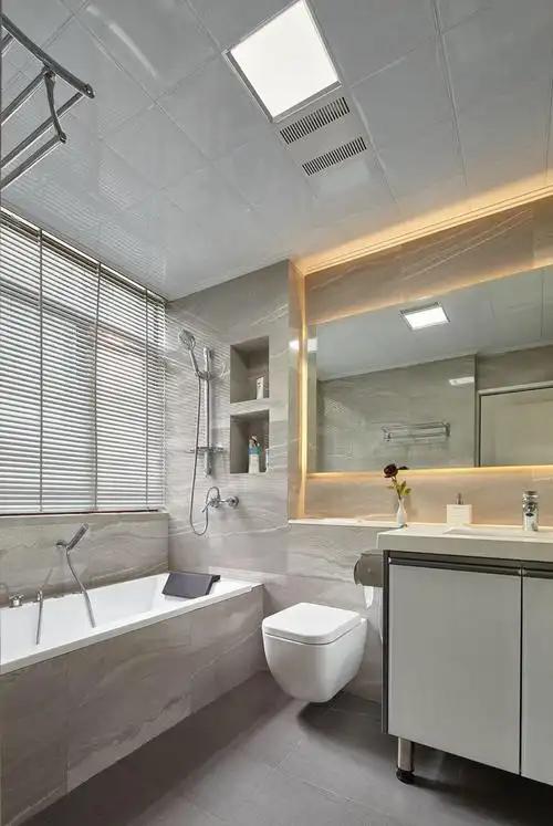 160平米别墅简欧式风格厨房卫生间地砖装修效果图