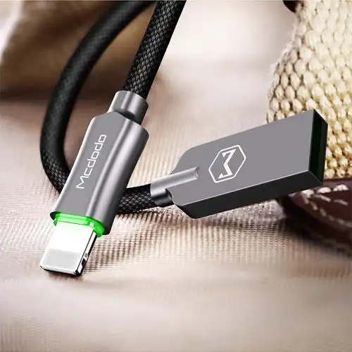 麦多多 苹果6sp数据线iphone6s智能断电8发光5s充电线x器plus手机7p