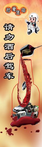 210海报印制墙贴纸喷绘展板素写真挂壁画075禁止酒后驾驶宣传三