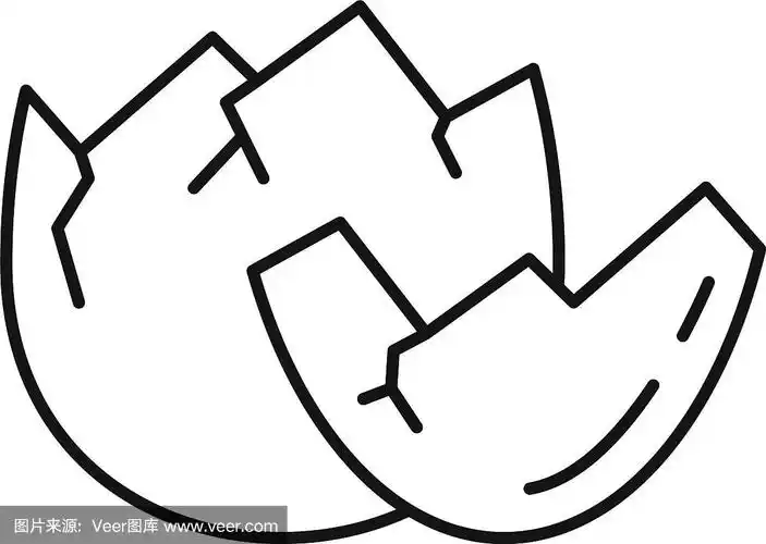 蛋壳图标轮廓样式