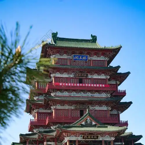 南昌景点滕王阁摄影图