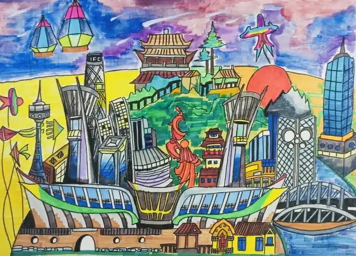 我手画我家 浓浓潍坊情—高新东风学校"我心目中的家乡"青少年绘画