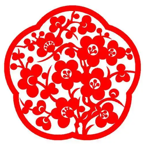 手工学剪纸花学剪梅花