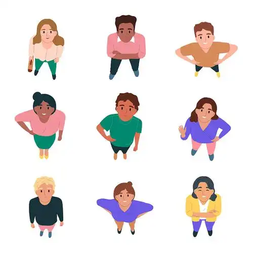 人物俯视图图片下载