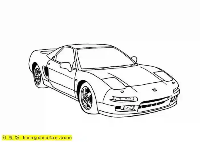 15张速度最快的赛车一级方程式赛车卡通涂色图片-红豆饭小学生简笔画