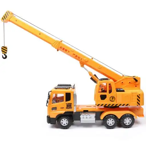 力利大号惯性工程车吊车起重机吊机卡车模型宝宝儿童玩具汽车男孩力利