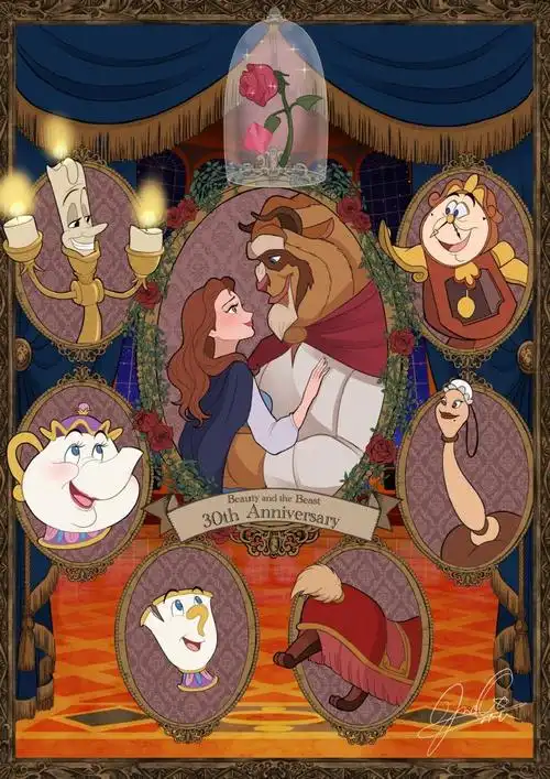 95美女与野兽三十周年9578957895贝儿公主和她的王子