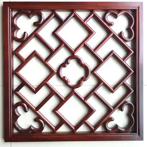 厂家供应木仿古门窗 中式优品质花格花窗销新品纯实木花格制定