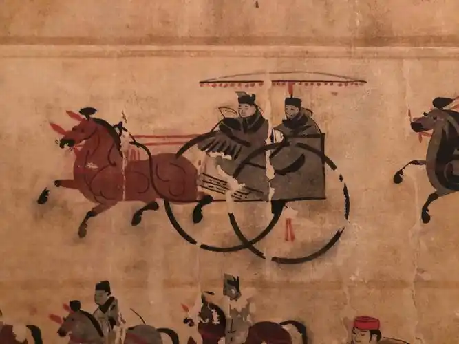 壁画车马出行图