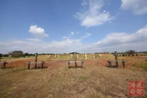 原创奈良平城宫第二次大极殿遗址的回廊