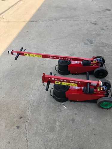上海大力高档气动千斤顶80t/100t/气动液压卧式千斤顶/80吨/100吨