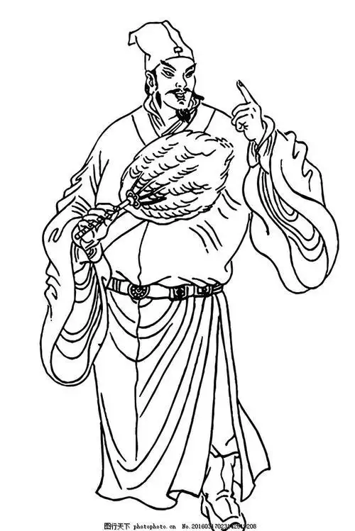 第6页吴用简笔画简单卡通图片大全内容有水浒人物智多星吴用水浒