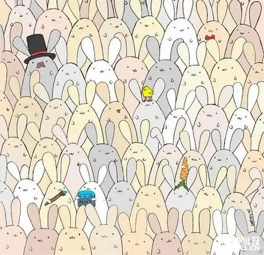 老外找疯复活节兔子群里藏了一只蛋