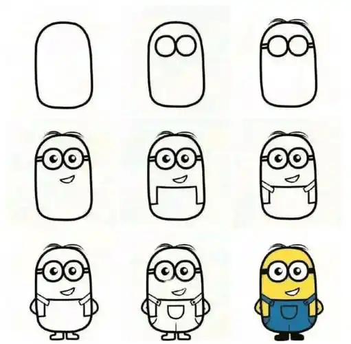 小黄人简笔画 小黄人简笔画可爱