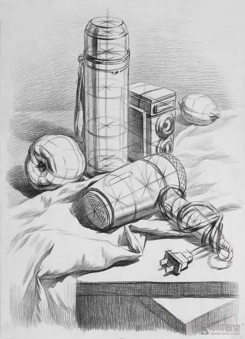 素描干货 | 素描静物最重要的结构分析_北京小泽画室_零二七艺考