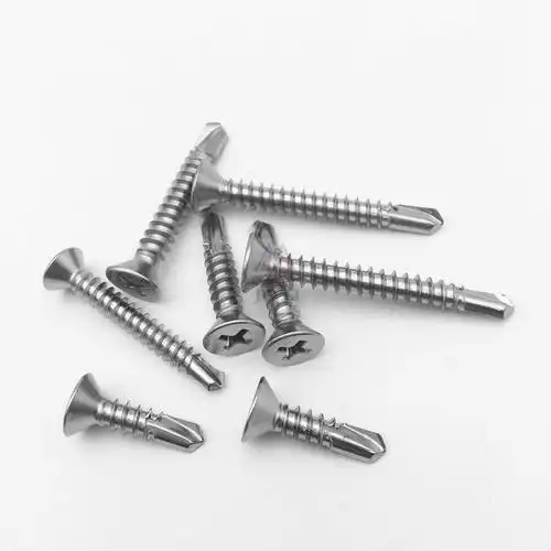 410不锈钢十字沉头平头钻尾自攻螺丝钉自攻自转 m4.2*13x16x19-70