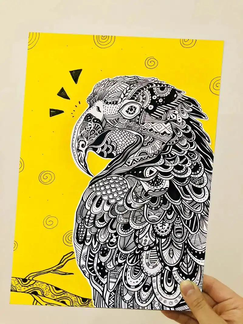 线描装饰画,这样画～ 高级感满满! #绘画 - 抖音