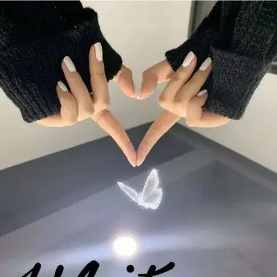 女生比心手势头像 2021快手最火手势头像