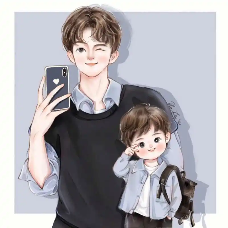 两个儿子的微信头像～ 有需要的姐妹自取,别客气!