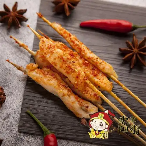 风味鸡肉小串  一把8元