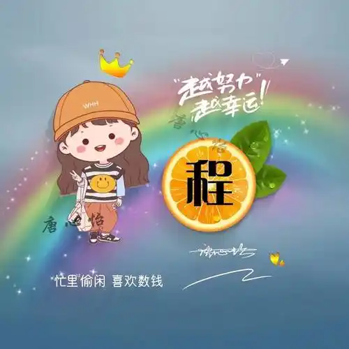 你的微信头像该换新了,九月新款情侣卡通姓氏头像,请查收带走_过往