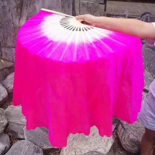 扇子舞蹈扇子长绸扇广场舞跳舞扇子二人转扭秧歌用大扇子一对烫边