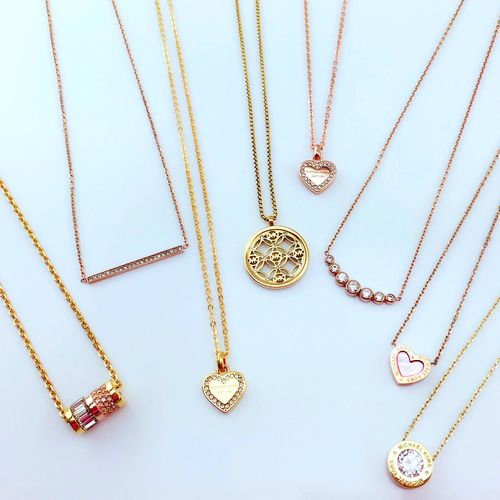 necklace玫瑰金色项链锁骨女士气质时尚款女2020年项链