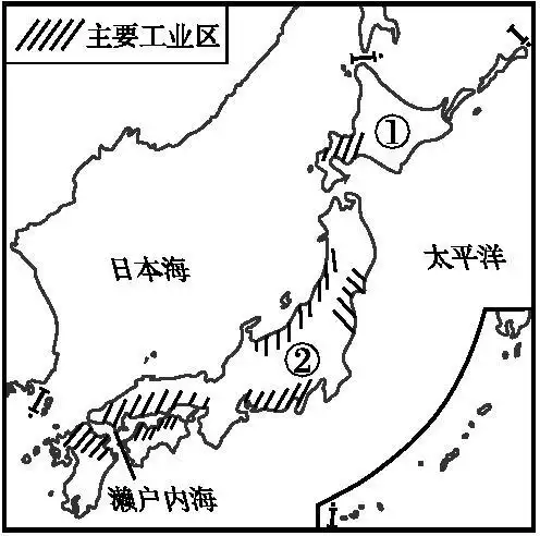 日本主要工业地带分布图