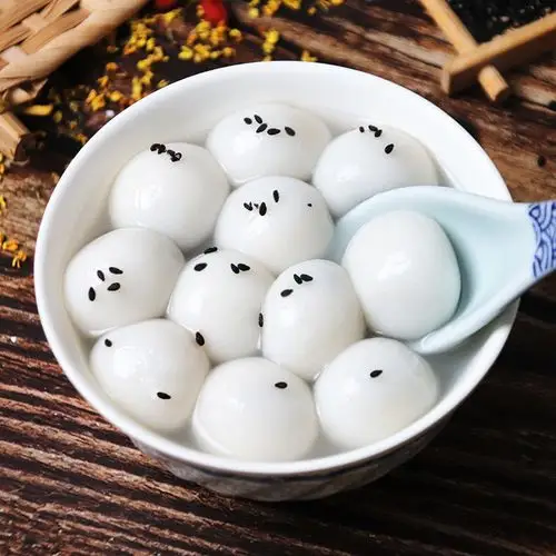 千味宁波风味芝麻汤圆500g元宵玉珍珍珠糯米汤圆