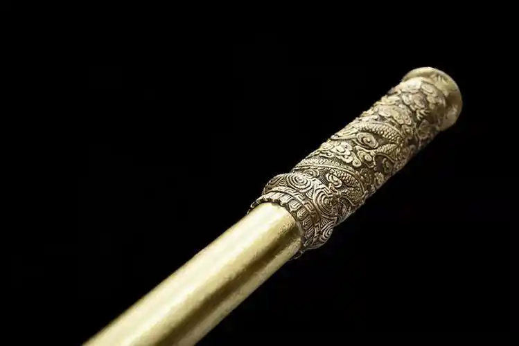 如意金箍棒纯铜龙纹降魔棍棒孙悟空定海神针实心十八般兵器摆件