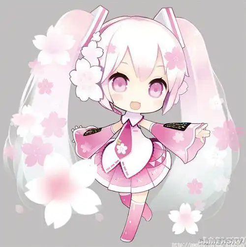 樱花初音未来简笔画