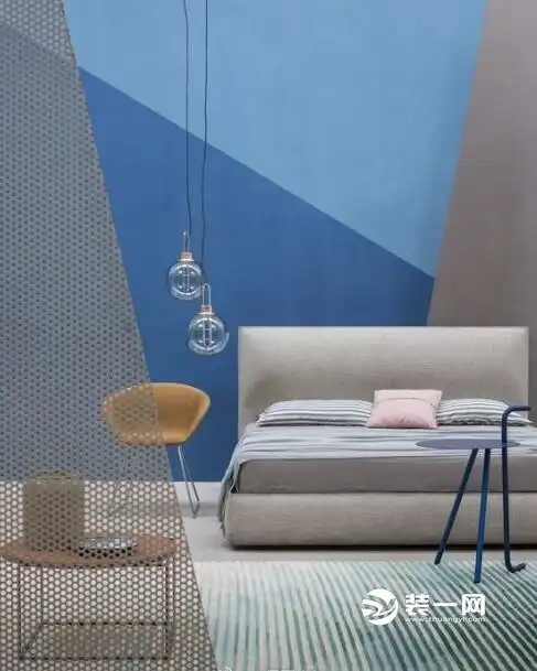 蓝色系--莫兰迪色系装修效果图