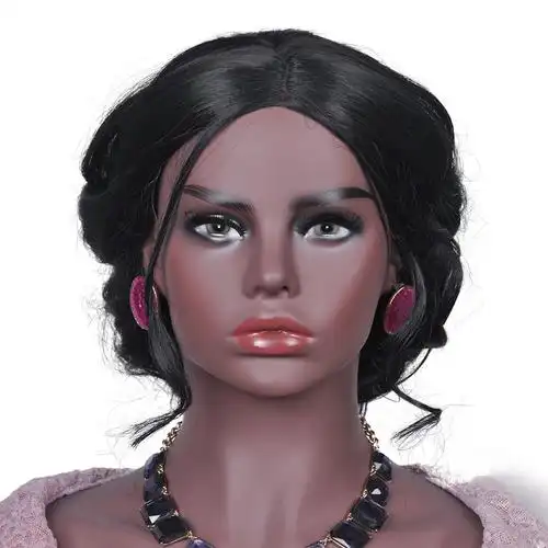 假发头模 欧美模特头 饰品头套拍照假人头半身道具mannequin head