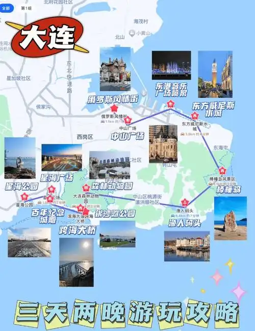 大连旅游攻略景点推荐,第一次去必看_星海广场_美食_威尼斯水城