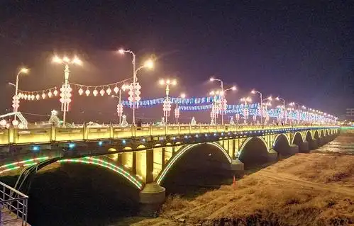 其它 青山绿水 魅力塞北 写美篇绥德天下       夜幕下的千狮桥 礼赞