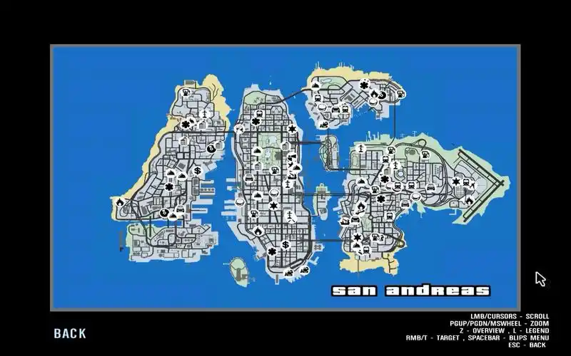 圣安地列斯引擎下的4代自由城地图mod