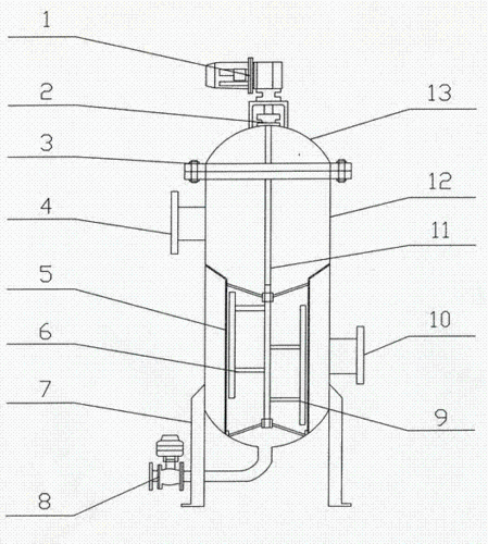 一种立式自清网供水过滤器制造技术