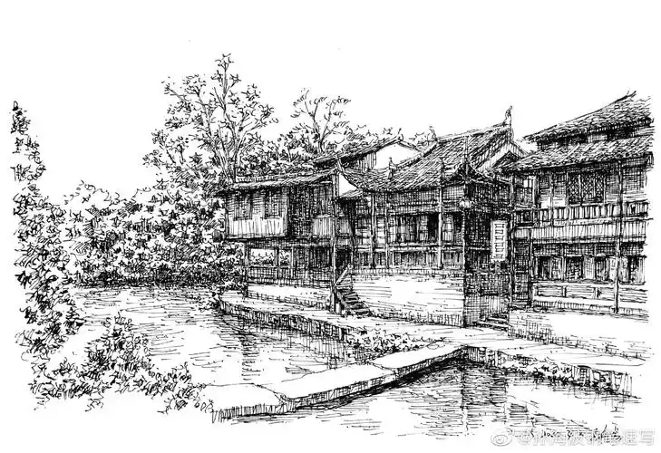 民居建筑速写之雅安上里古镇