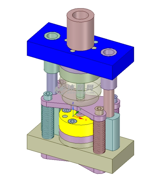 铝套复合挤压模设计 - 模具图纸 - 沐风网