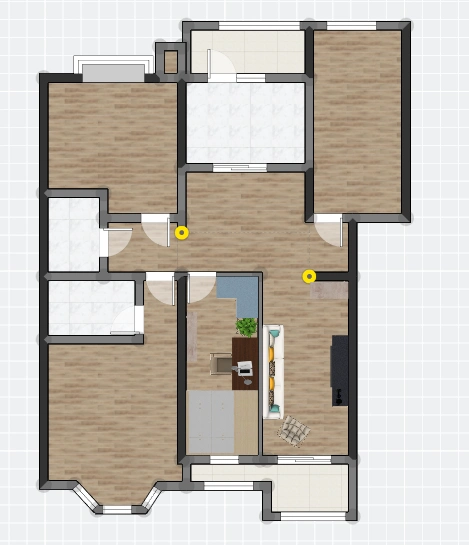 50㎡两室两厅两卫户型-副本-副本 建
