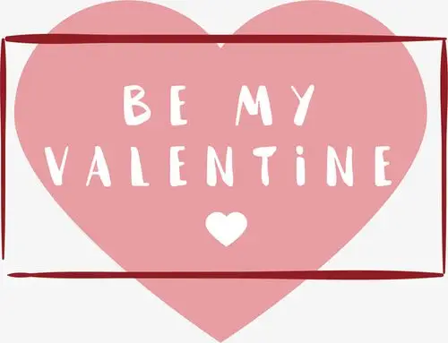 矢量图粉色爱心图