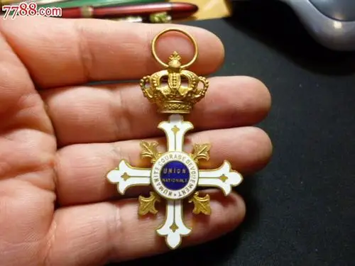 法国——授予国民的十字勇气勋章!铜质嵌珐琅鎏金